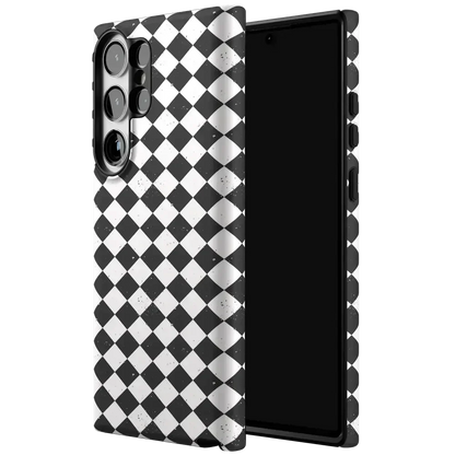 Salem's Hex | Black & White Checkered Case Phone Case get.casely