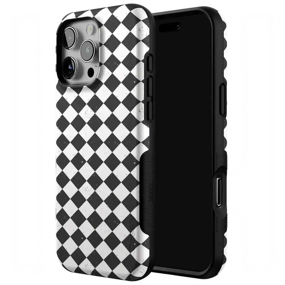 Salem's Hex | Black & White Checkered Case Phone Case get.casely