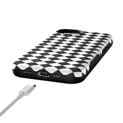 Salem's Hex | Black & White Checkered Case Phone Case get.casely