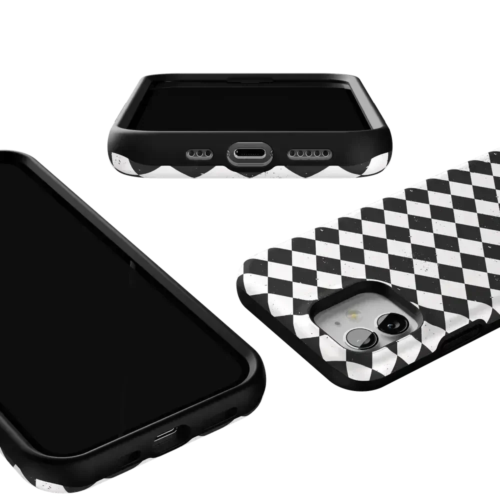 Salem's Hex | Black & White Checkered Case Phone Case get.casely