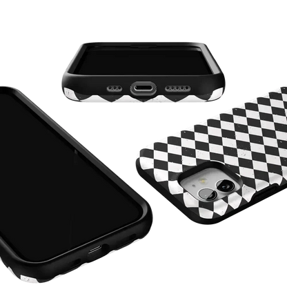 Salem's Hex | Black & White Checkered Case Phone Case get.casely