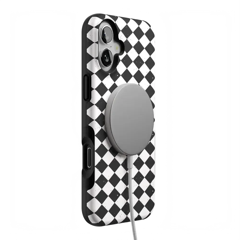 Salem's Hex | Black & White Checkered Case Phone Case get.casely