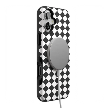 Salem's Hex | Black & White Checkered Case Phone Case get.casely