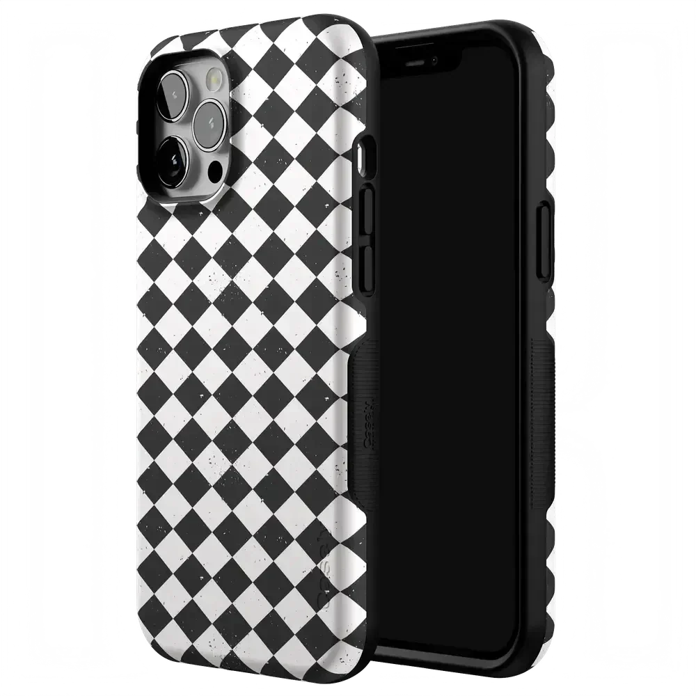Salem's Hex | Black & White Checkered Case Phone Case get.casely