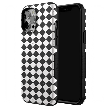 Salem's Hex | Black & White Checkered Case Phone Case get.casely