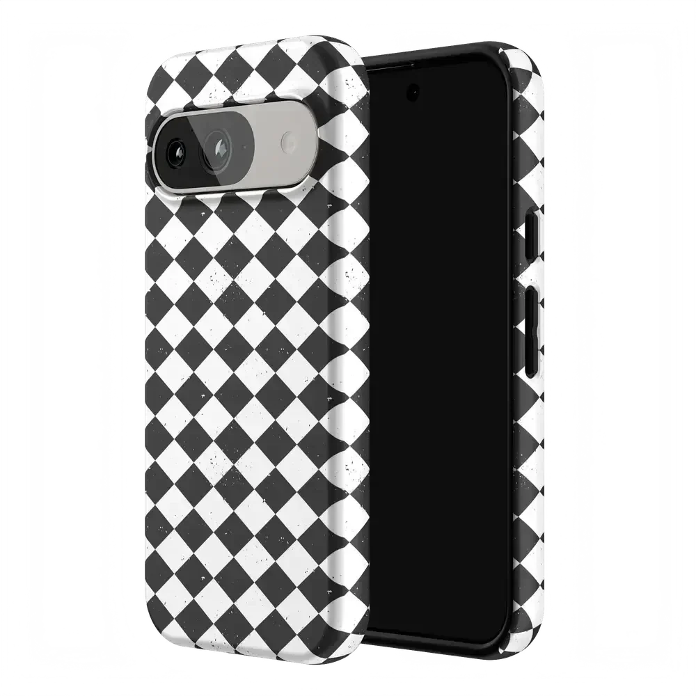 Salem's Hex | Black & White Checkered Case Phone Case get.casely