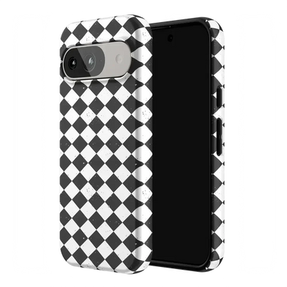 Salem's Hex | Black & White Checkered Case Phone Case get.casely