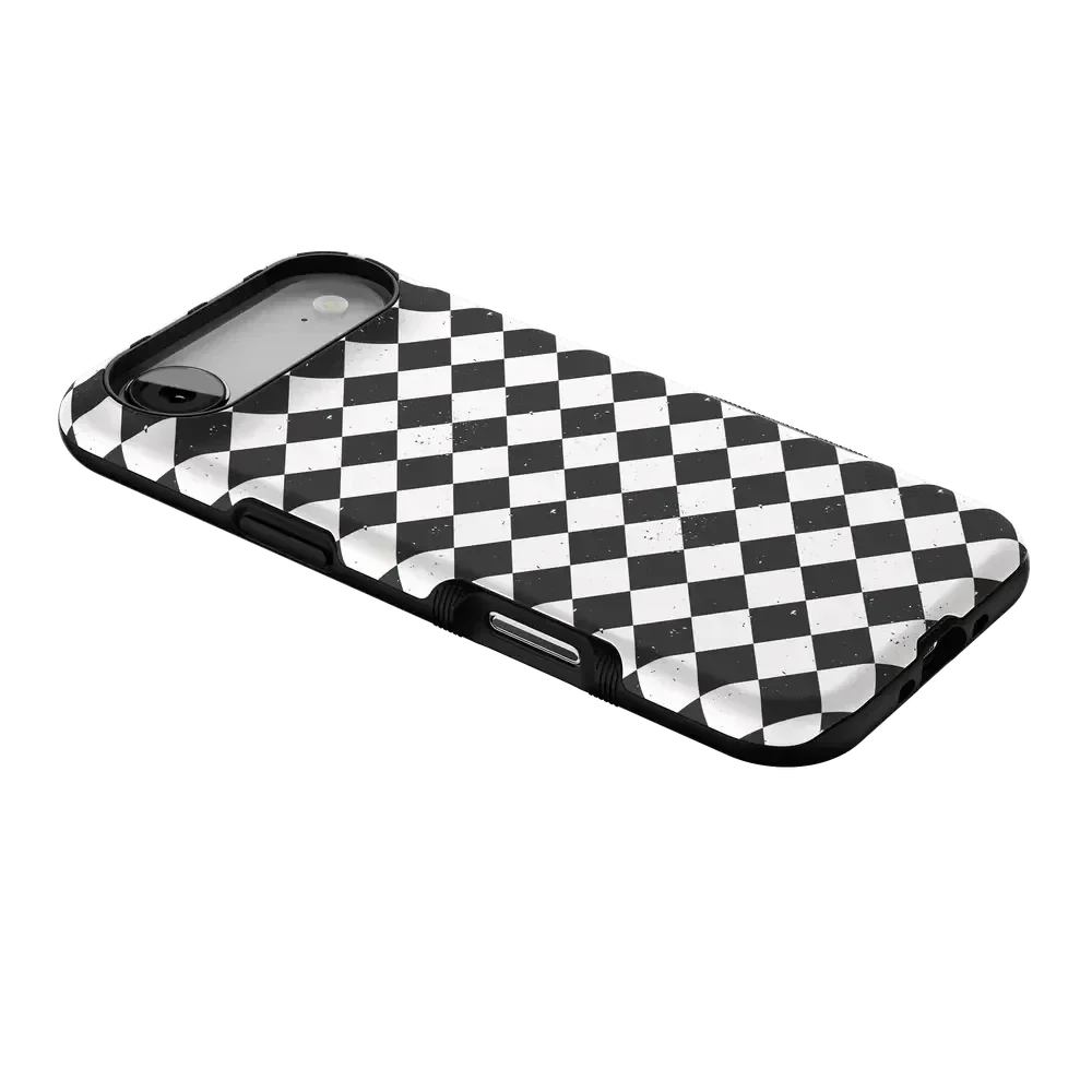 Salem's Hex | Black & White Checkered Case Phone Case get.casely