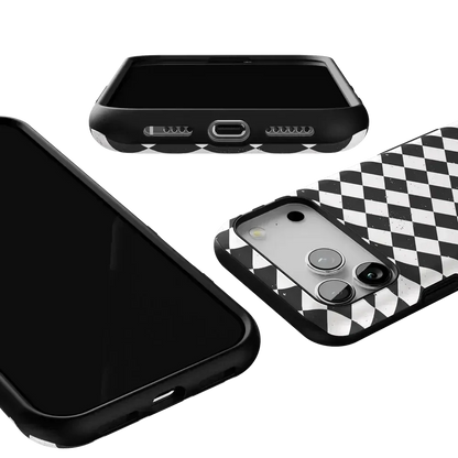 Salem's Hex | Black & White Checkered Case Phone Case get.casely