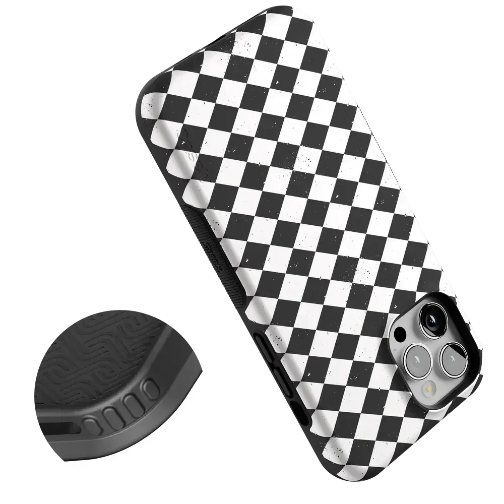 Salem's Hex | Black & White Checkered Case Phone Case get.casely