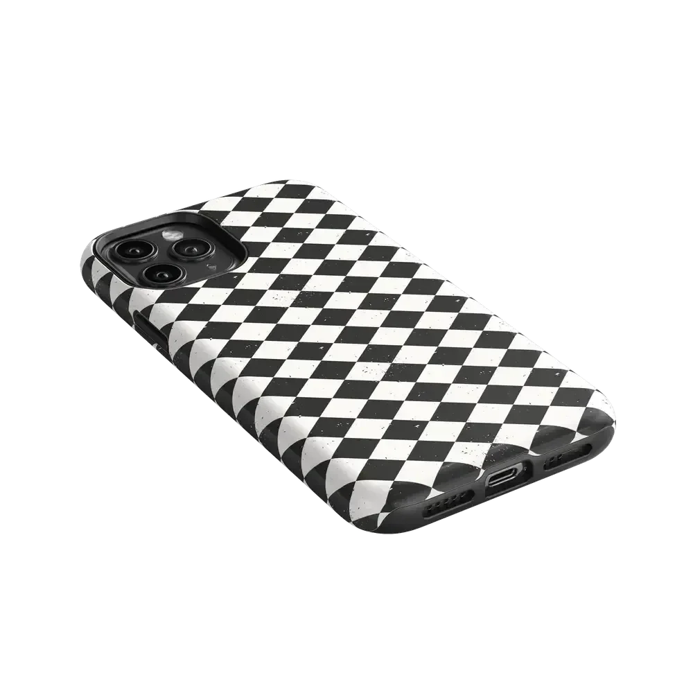 Salem's Hex | Black & White Checkered Case Phone Case get.casely