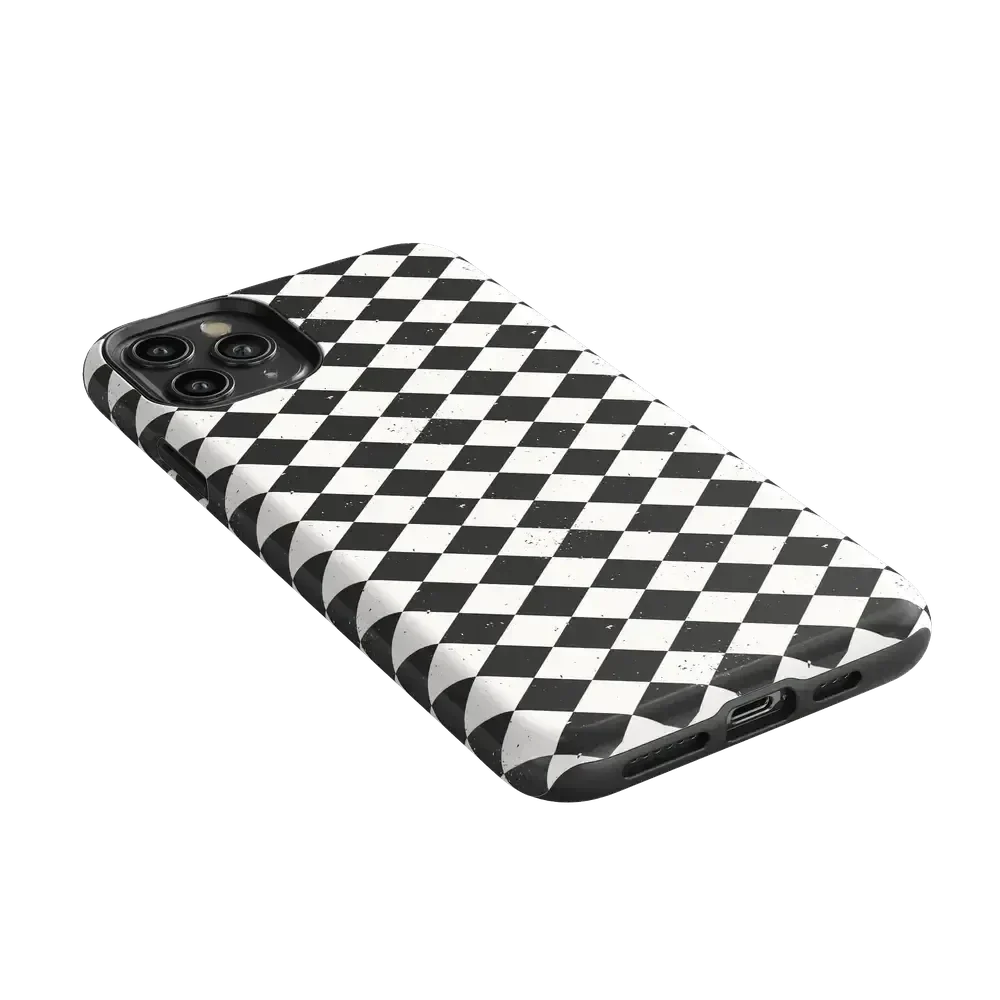 Salem's Hex | Black & White Checkered Case Phone Case get.casely