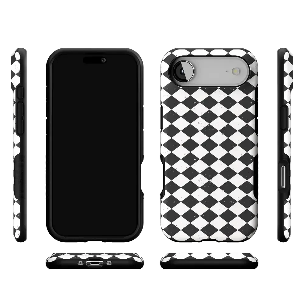 Salem's Hex | Black & White Checkered Case Phone Case get.casely