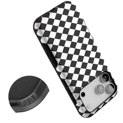 Salem's Hex | Black & White Checkered Case Phone Case get.casely