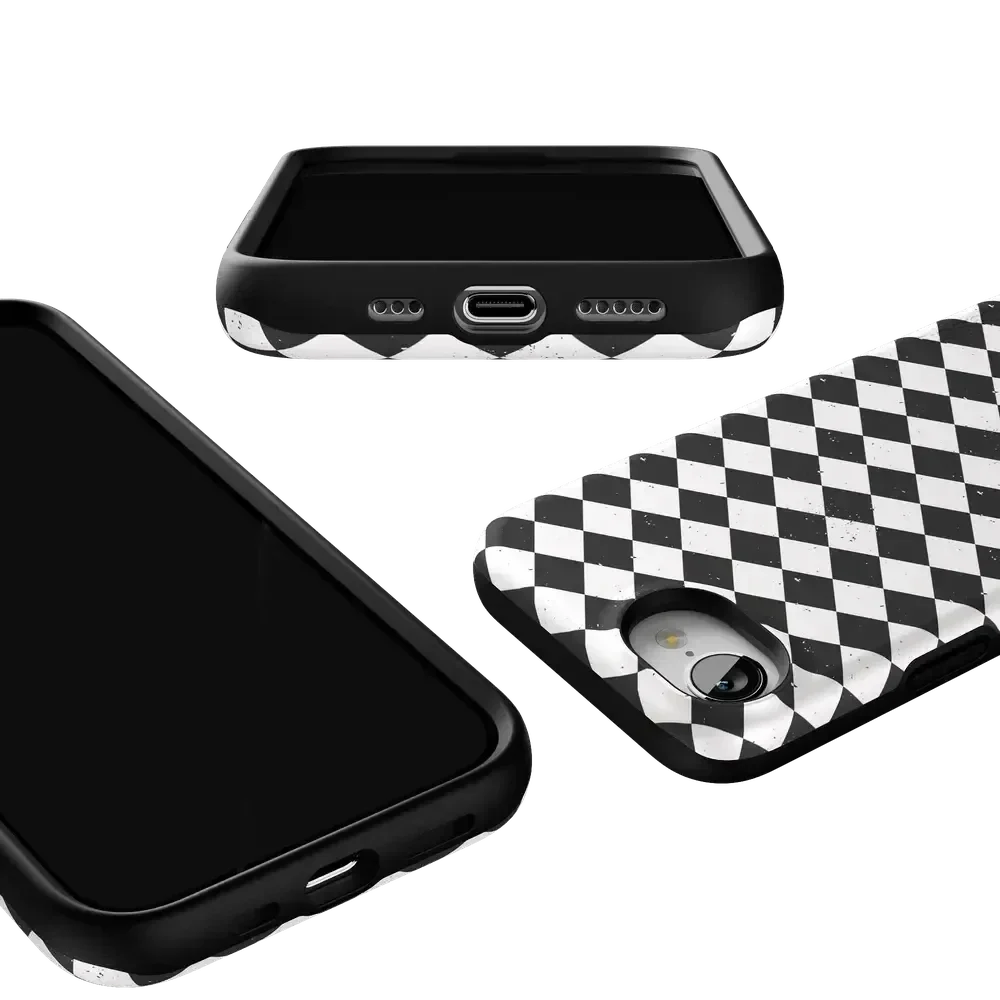 Salem's Hex | Black & White Checkered Case Phone Case get.casely