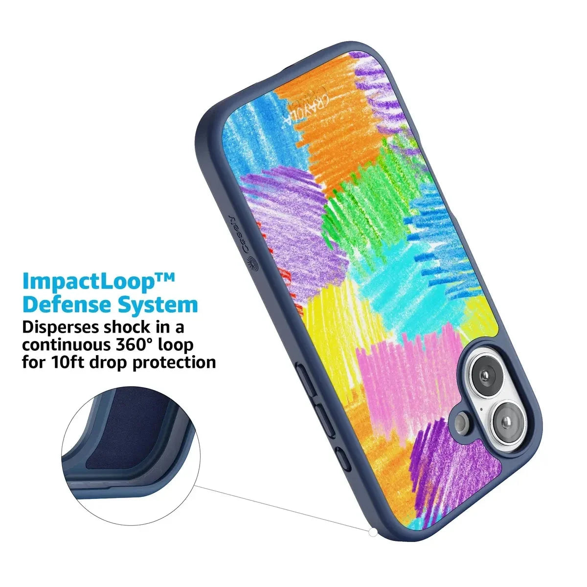 Scribble Me That | Crayola Rainbow Pencil Case iPhone Case Crayola