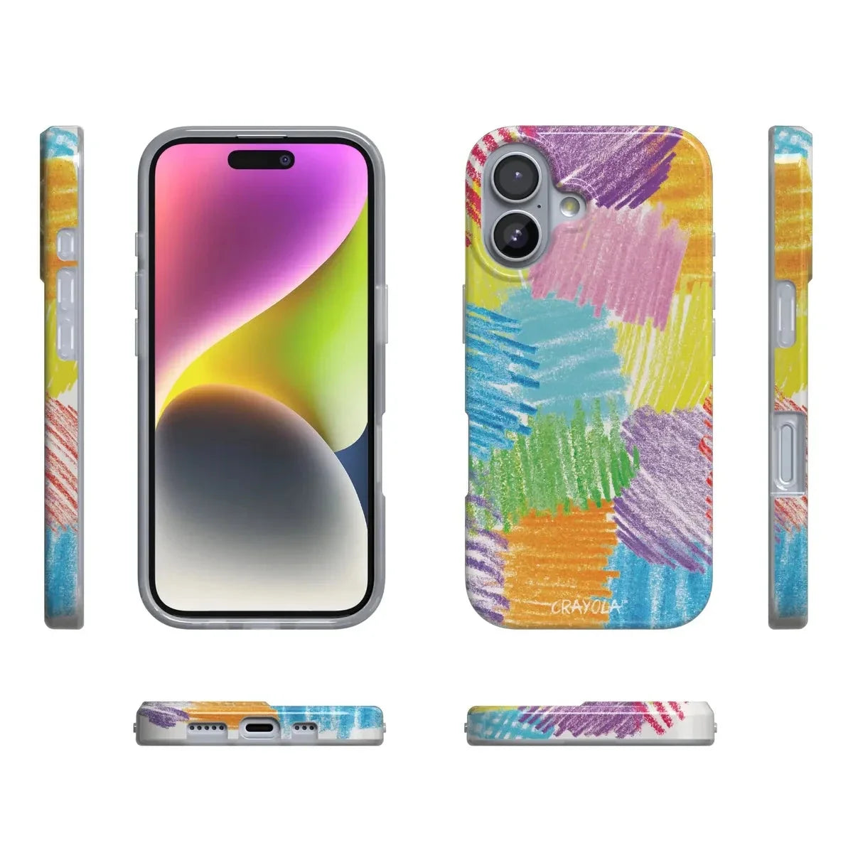Scribble Me That | Crayola Rainbow Pencil Case iPhone Case Crayola