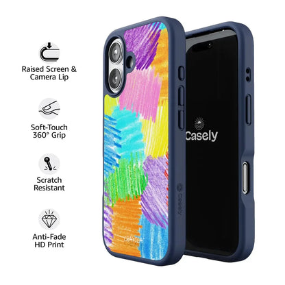 Scribble Me That | Crayola Rainbow Pencil Case iPhone Case Crayola
