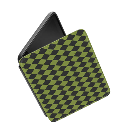 Wicked Hex | Green Checkered Kindle Case