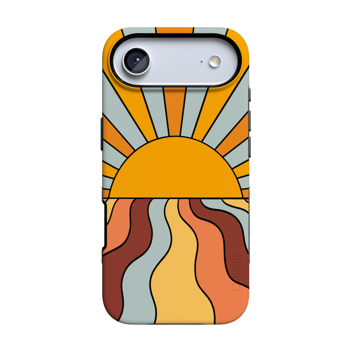 Shine On | Retro Sunset Case iPhone Case get.casely Bold Flex + MagSafe® iPhone 17 Air