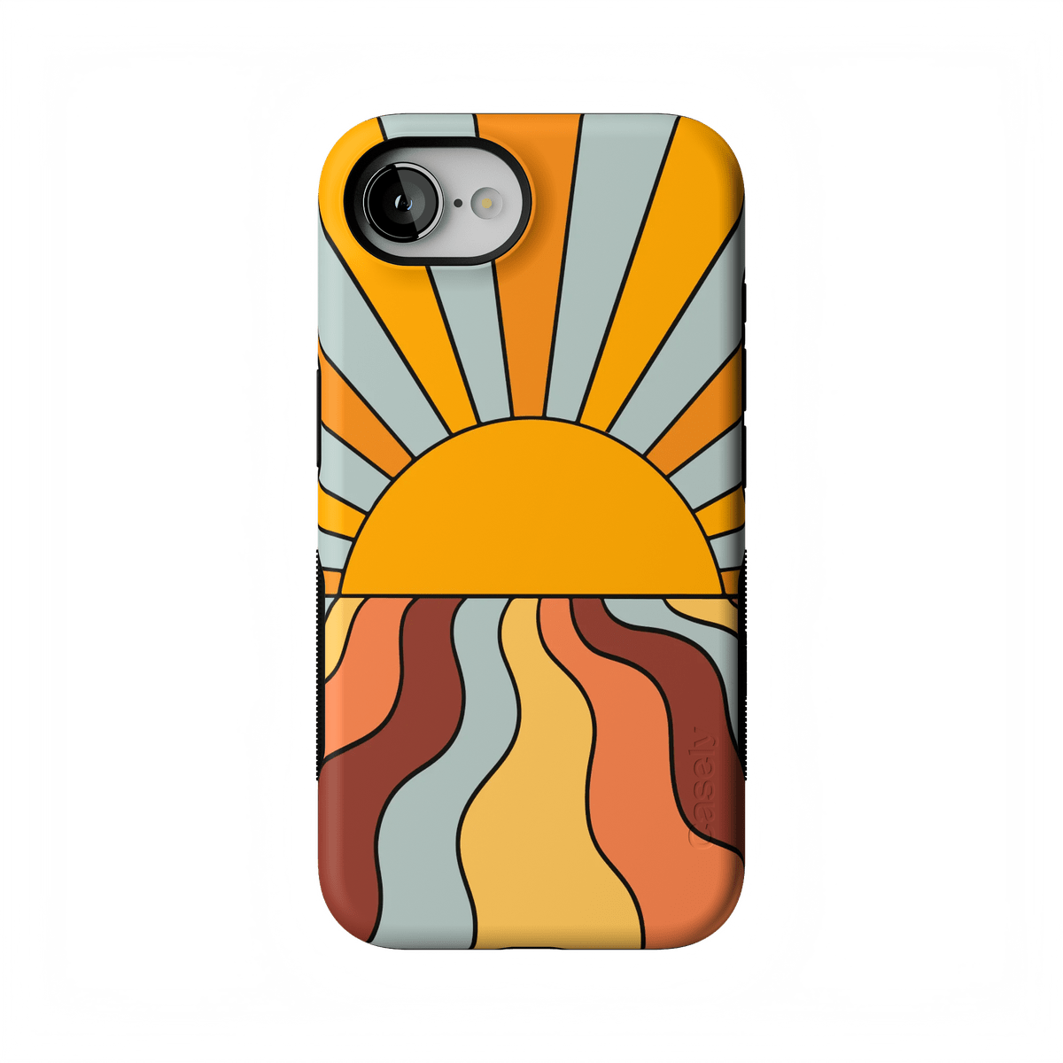 Shine On | Retro Sunset Case iPhone Case get.casely Bold Flex + MagSafe® iPhone 17E