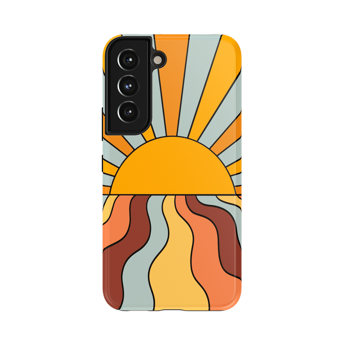 Shine On | Retro Sunset Case iPhone Case get.casely Essential Galaxy S22
