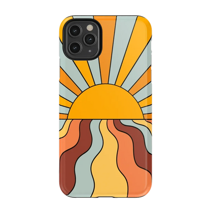 Shine On | Retro Sunset Case iPhone Case get.casely Essential iPhone 11 Pro Max