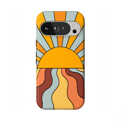 Shine On | Retro Sunset Case iPhone Case get.casely Essential + MagSafe® Google Pixel 10 Pro