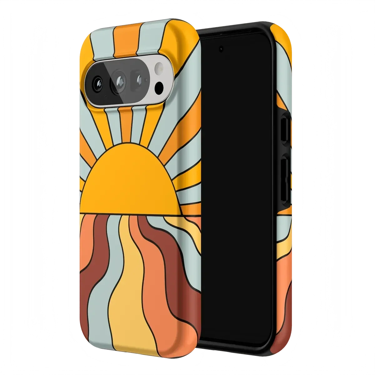 Shine On | Retro Sunset Case iPhone Case get.casely