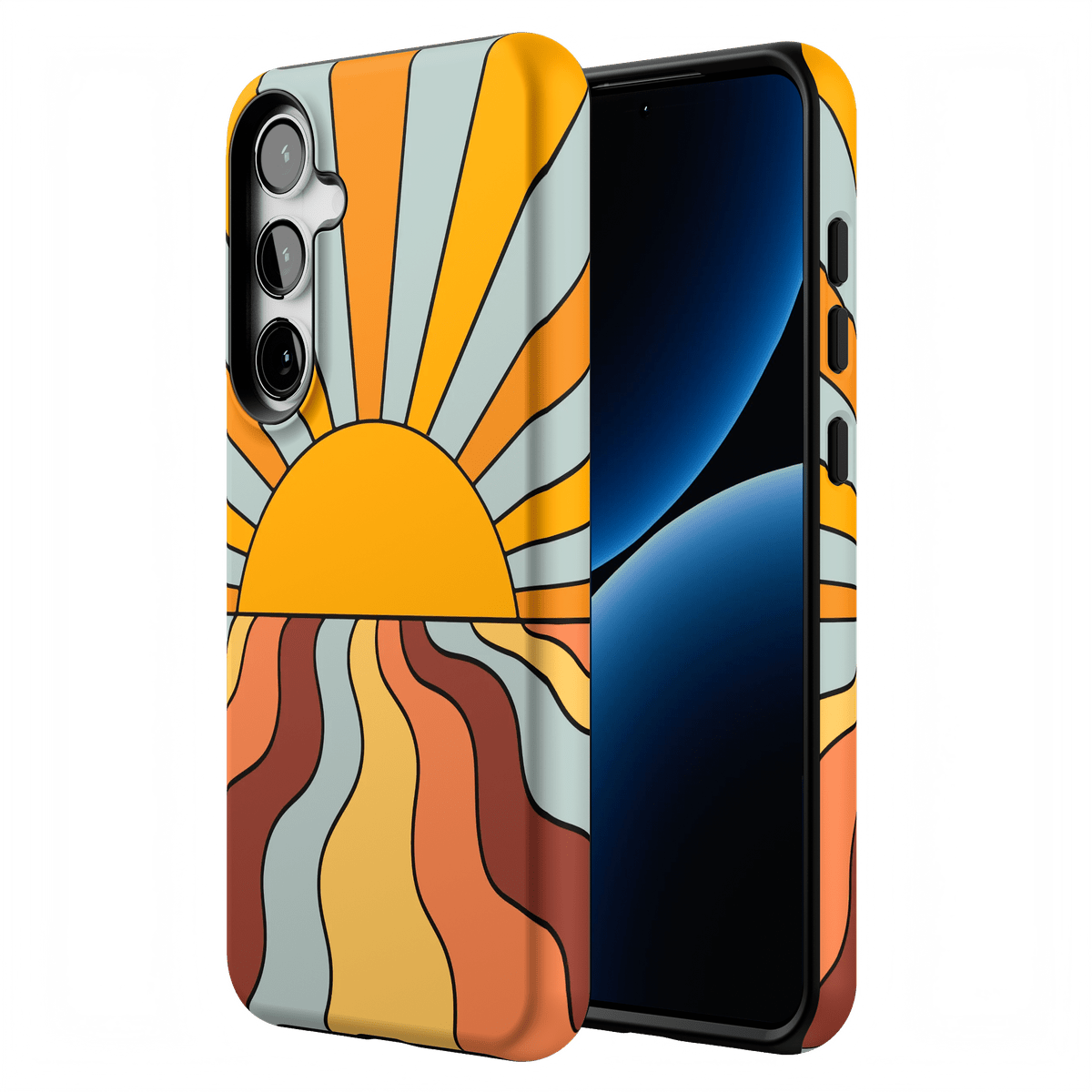 Shine On | Retro Sunset Case iPhone Case get.casely