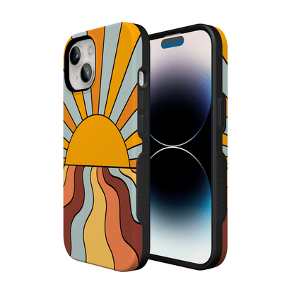 Shine On | Retro Sunset Case iPhone Case get.casely