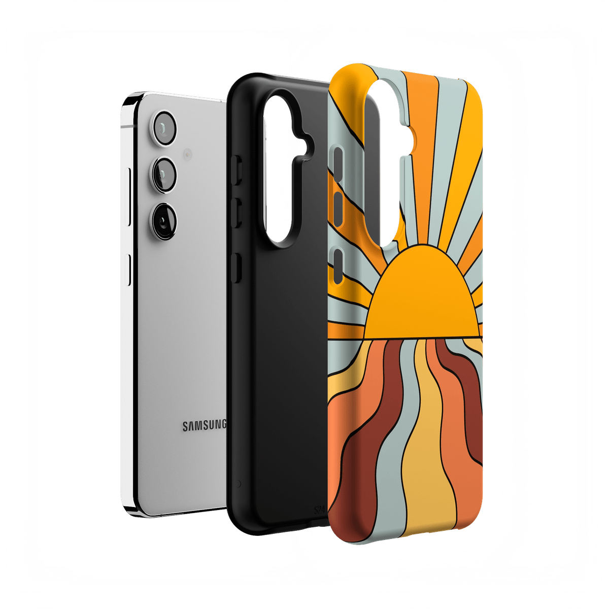 Shine On | Retro Sunset Case iPhone Case get.casely