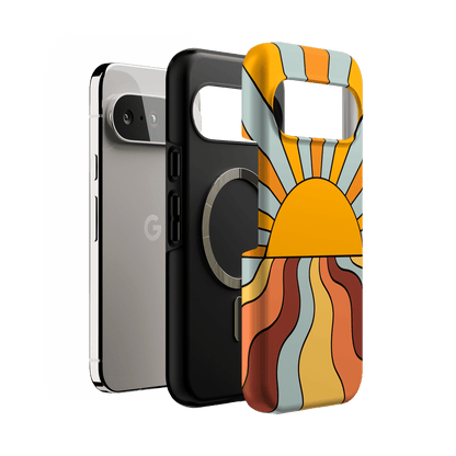 Shine On | Retro Sunset Case iPhone Case get.casely