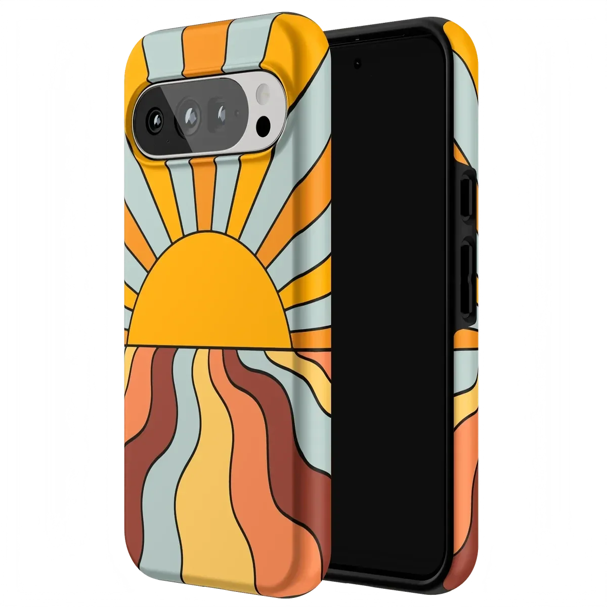 Shine On | Retro Sunset Case iPhone Case get.casely
