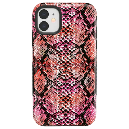 Snake Along | Red Snake Skin Case iPhone Case get.casely Bold iPhone 11