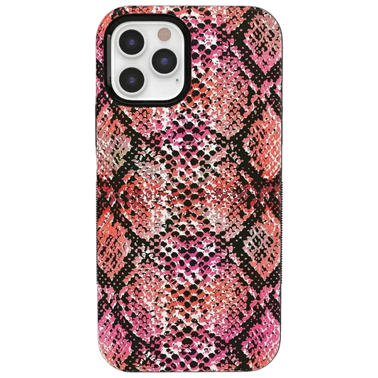 Snake Along | Red Snake Skin Case iPhone Case get.casely Bold iPhone 12 Pro