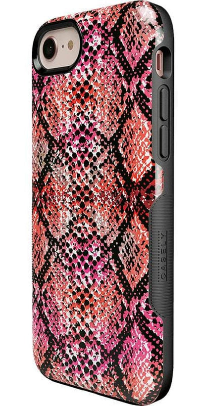 Snake Along | Red Snake Skin Case iPhone Case get.casely