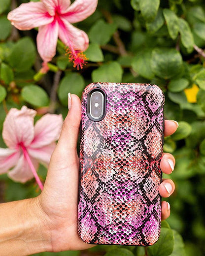 Snake Along | Red Snake Skin Case iPhone Case get.casely