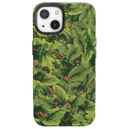 Sneaky Monkeys | Frida Kahlo Jungle Floral Case iPhone Case get.casely Bold + MagSafe® iPhone 13