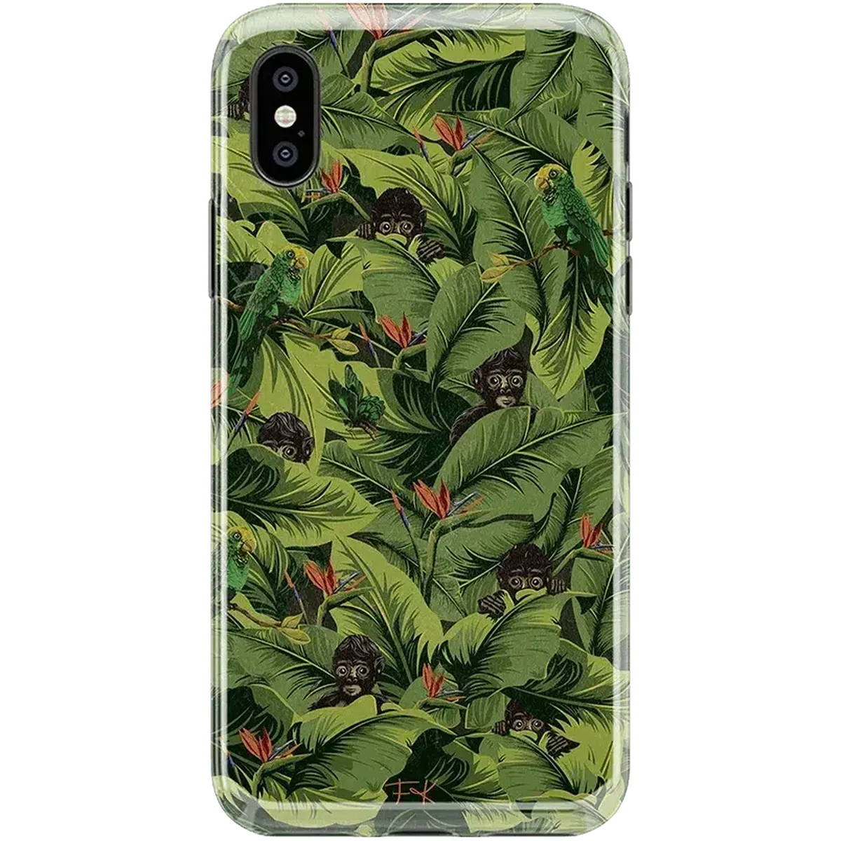 Sneaky Monkeys | Frida Kahlo Jungle Floral Case iPhone Case get.casely Classic iPhone XS Max