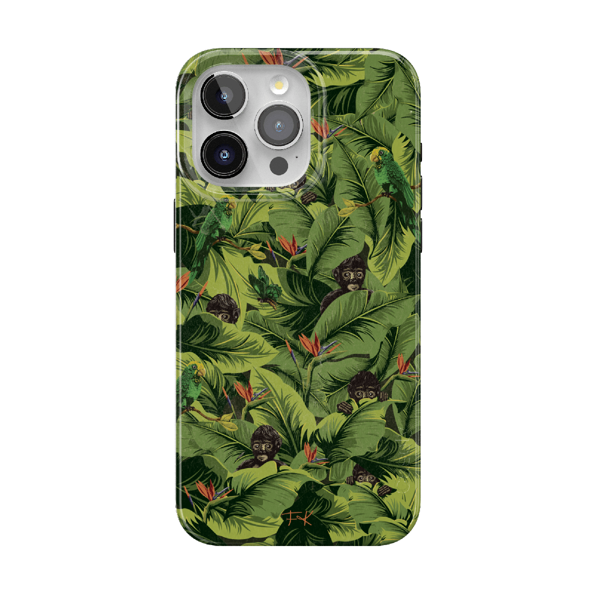 Sneaky Monkeys | Frida Kahlo Jungle Floral Case iPhone Case get.casely Classic + MagSafe® iPhone 15 Pro Max