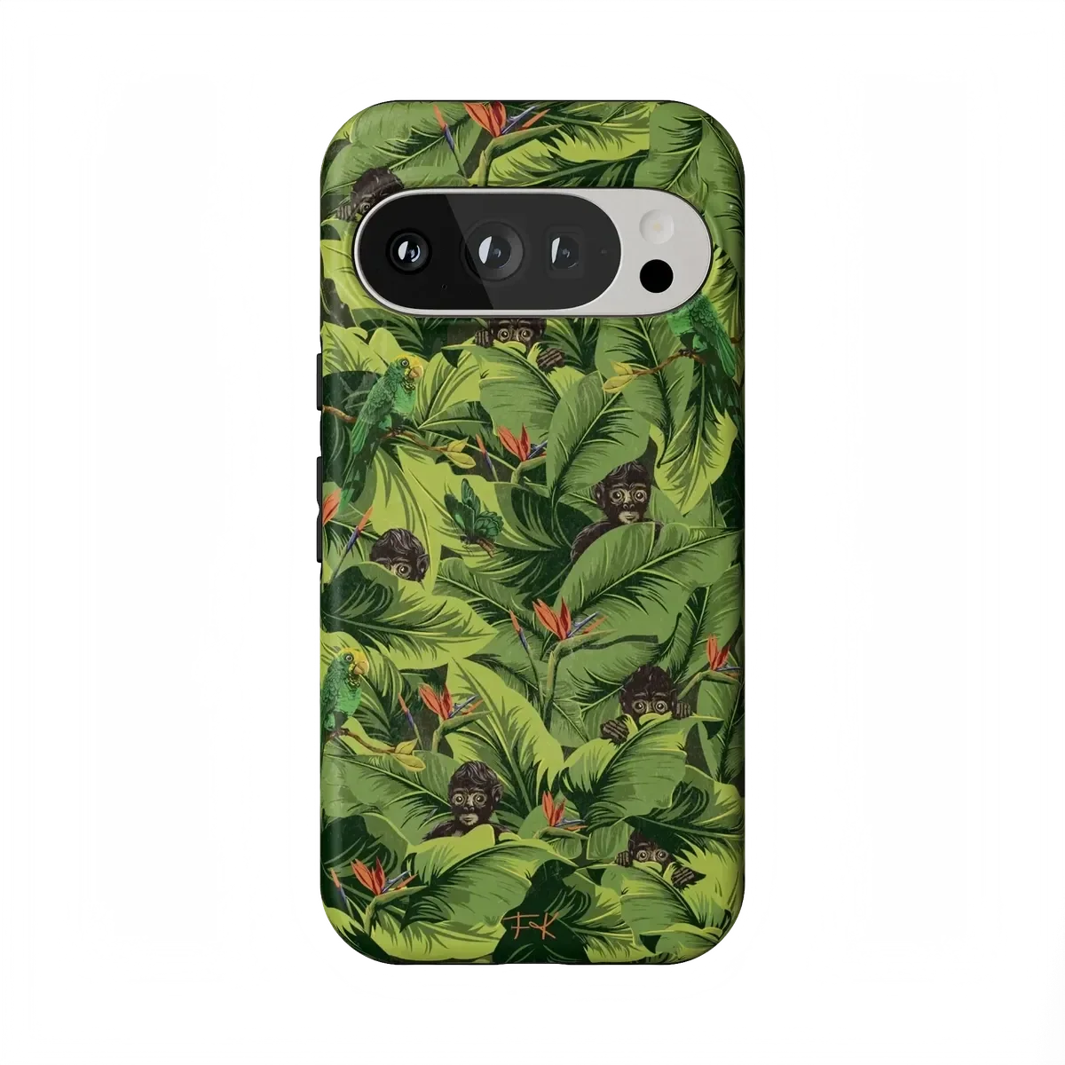 Sneaky Monkeys | Frida Kahlo Jungle Floral Case iPhone Case get.casely Essential + MagSafe® Google Pixel 10 Pro