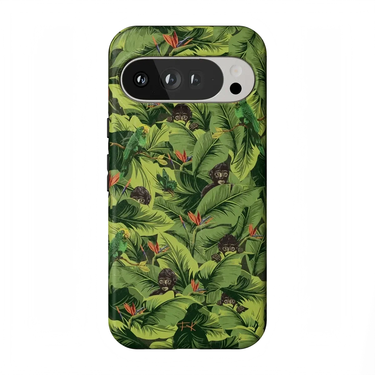 Sneaky Monkeys | Frida Kahlo Jungle Floral Case iPhone Case get.casely Essential + MagSafe® Google Pixel 10 Pro XL