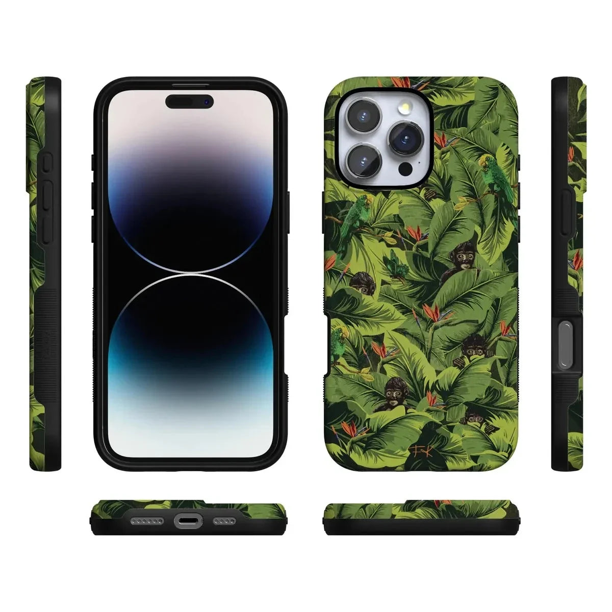 Sneaky Monkeys | Frida Kahlo Jungle Floral Case iPhone Case get.casely