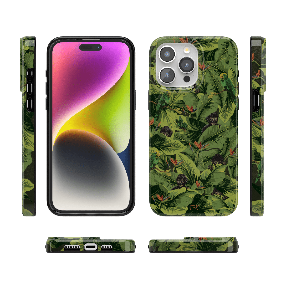 Sneaky Monkeys | Frida Kahlo Jungle Floral Case iPhone Case get.casely