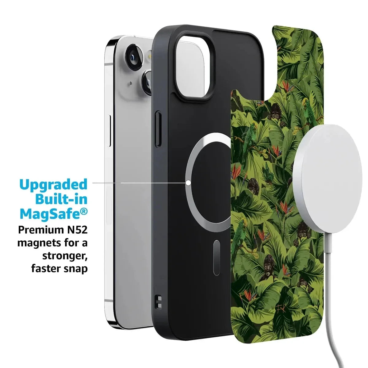 Sneaky Monkeys | Frida Kahlo Jungle Floral Case iPhone Case get.casely