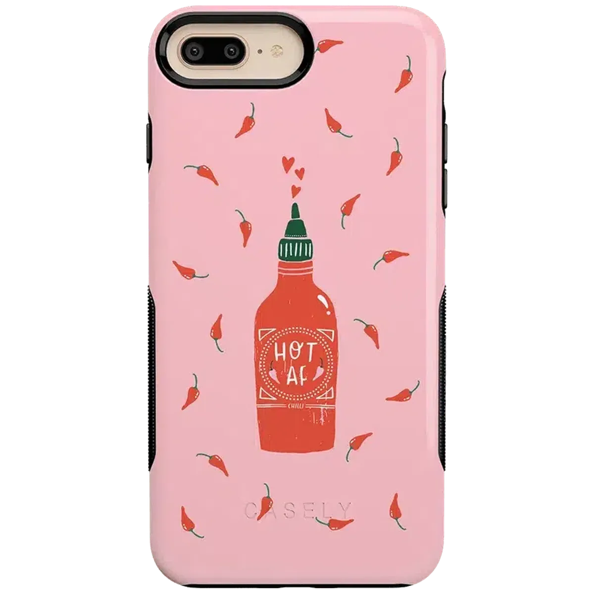 Spicy AF | Pink Chili Hot Sauce Case iPhone Case get.casely Bold iPhone 6/7/8 Plus
