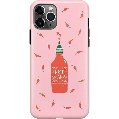 Spicy AF | Pink Chili Hot Sauce Case iPhone Case get.casely Classic iPhone 11 Pro