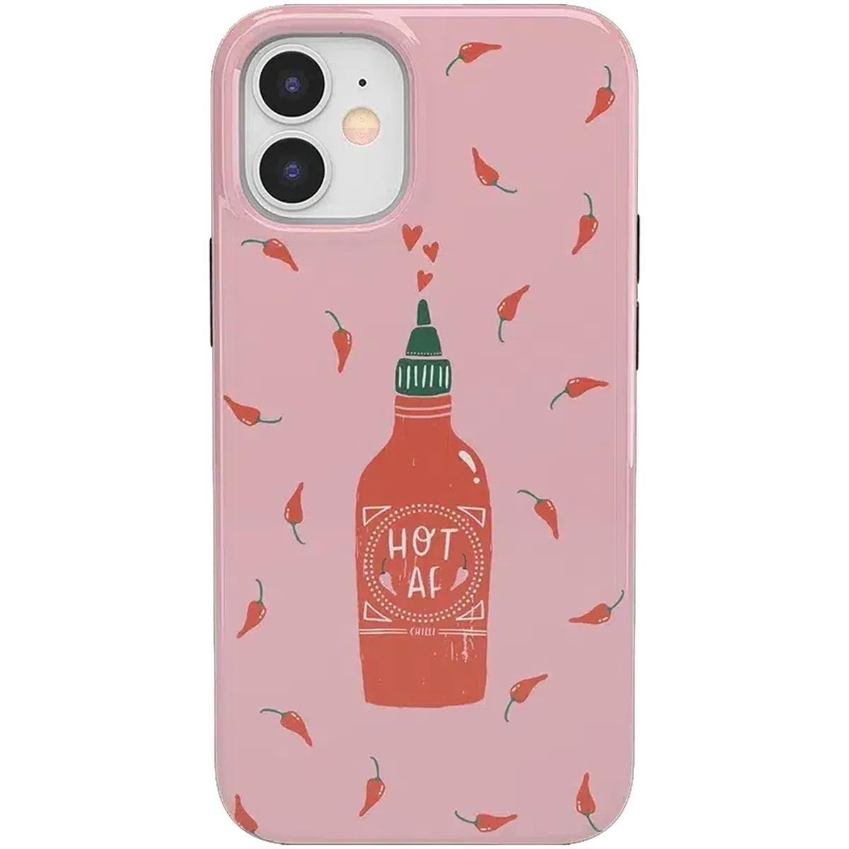 Spicy AF | Pink Chili Hot Sauce Case iPhone Case get.casely Classic iPhone 12
