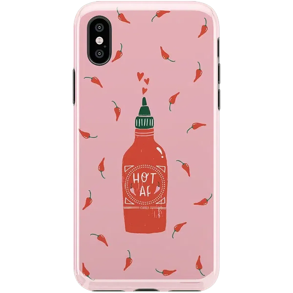 Spicy AF | Pink Chili Hot Sauce Case iPhone Case get.casely Classic iPhone XS Max